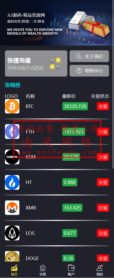 uniapp开发微盘微交易系统二